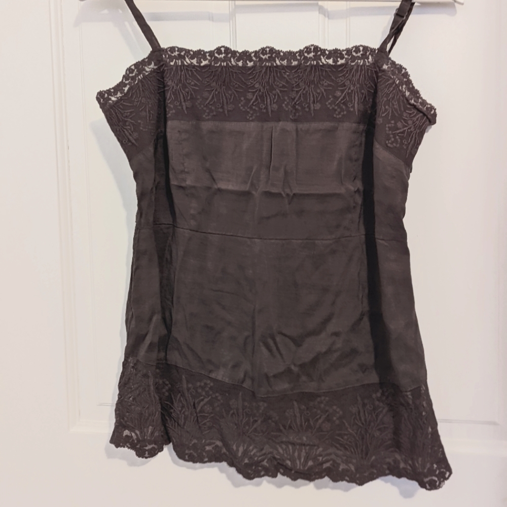 Grey 100% Silk Eileen Fisher Cami 😍